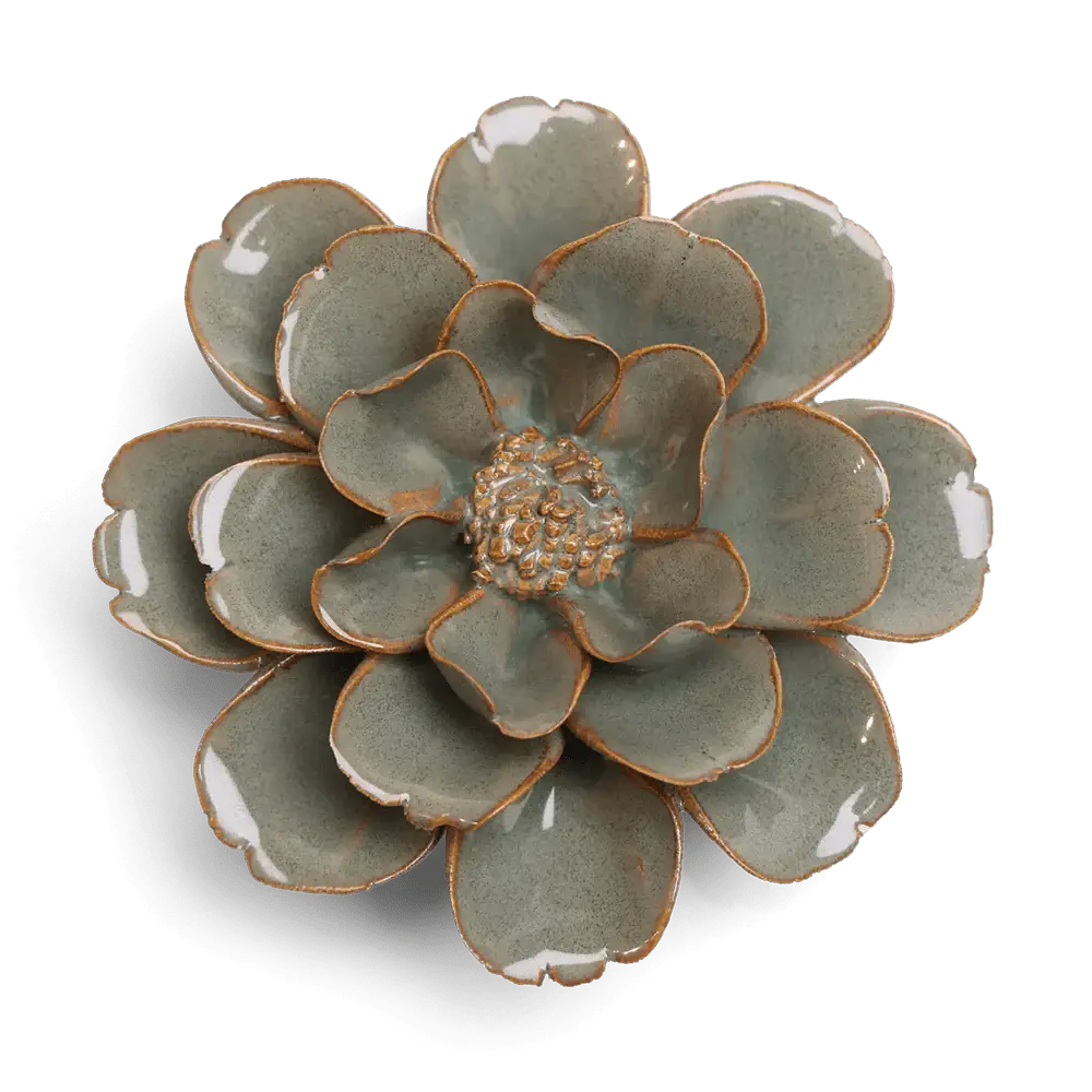 Moss Grey Oxeye Daisy Table Top Decoration Boho Design
