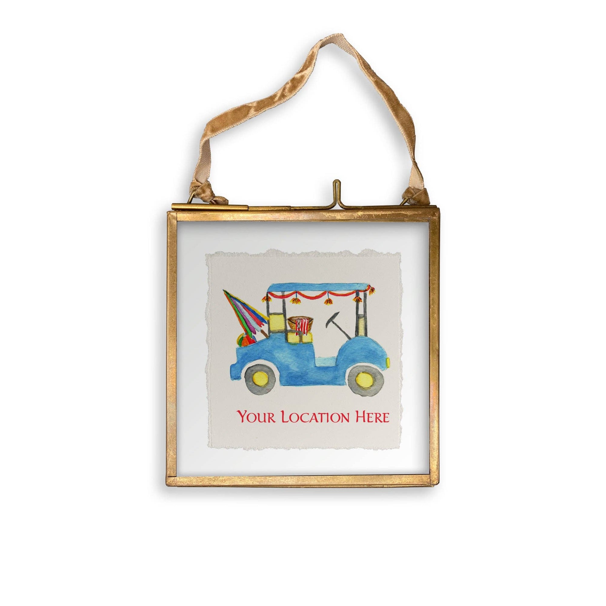 Beach Golf Cart with Location: Dishtowel / -