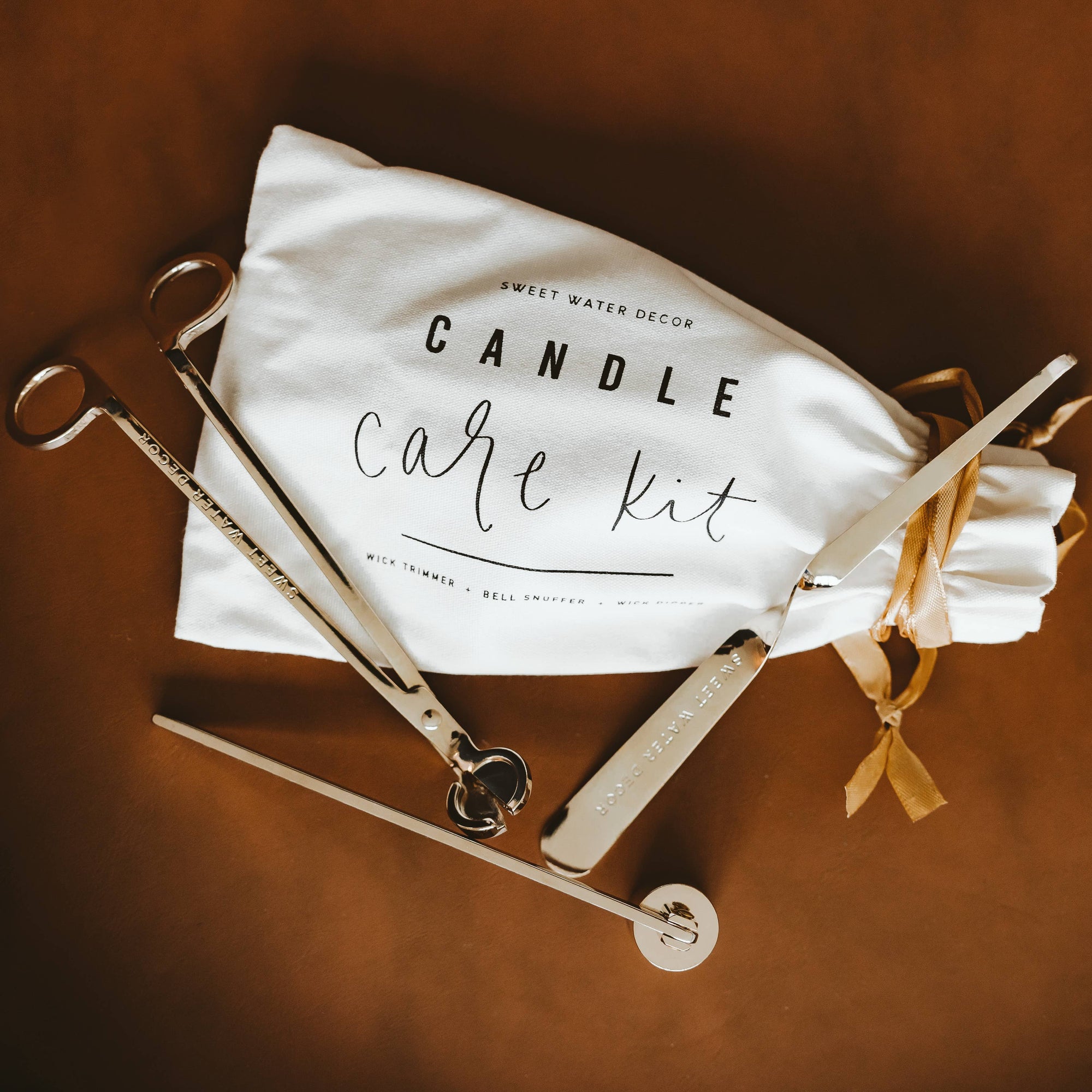 Gold Candle Care Kit - Home Decor &amp; Gifts