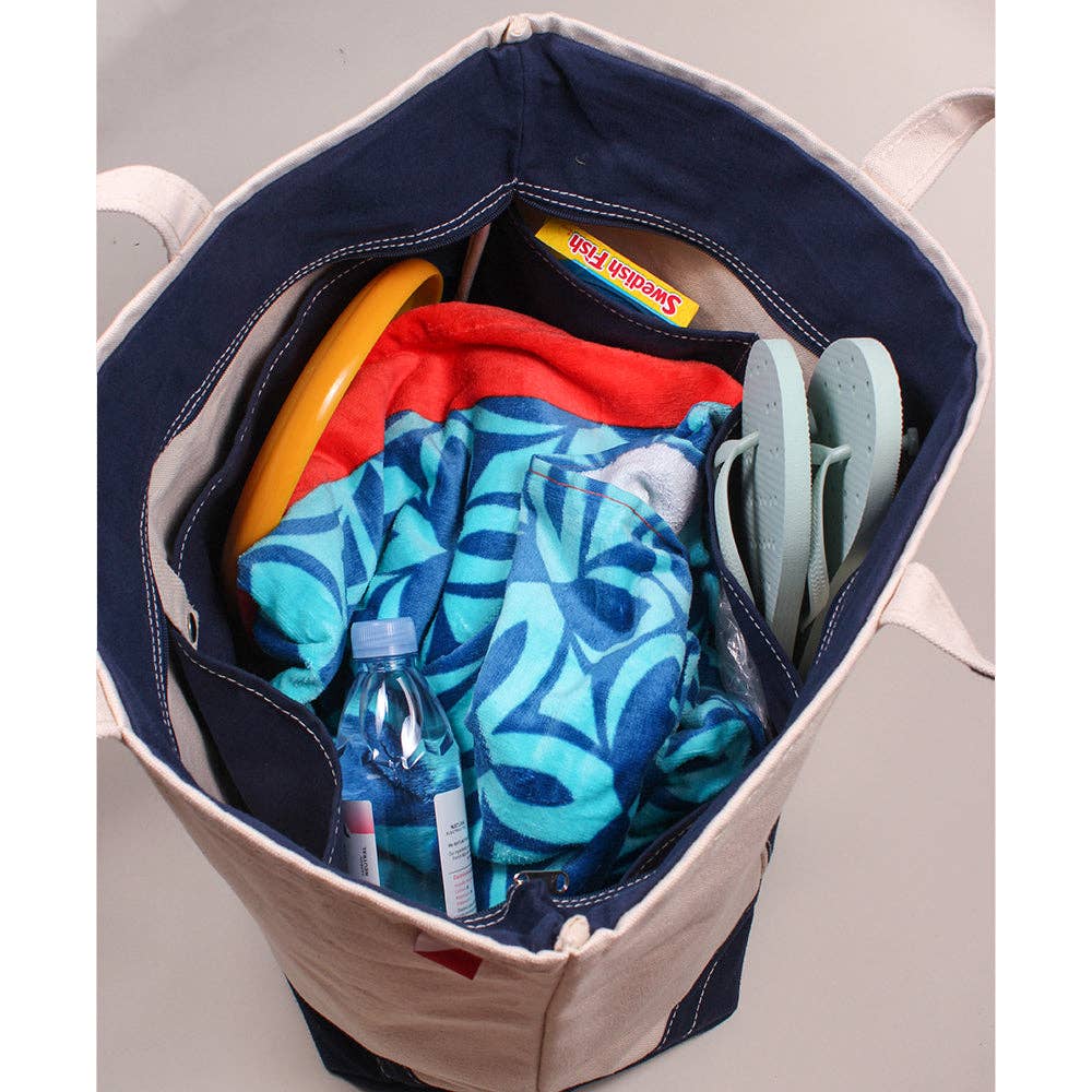ShoreBags Classic Tote Large Private Label Customizable: Cobalt