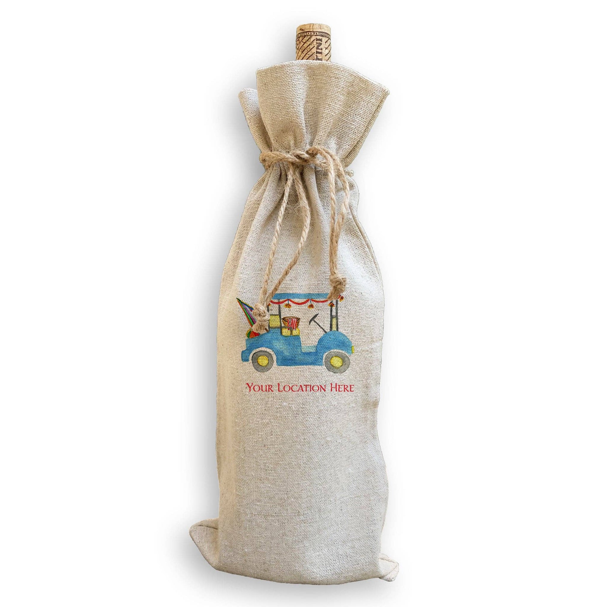 Beach Golf Cart with Location: Dishtowel / -
