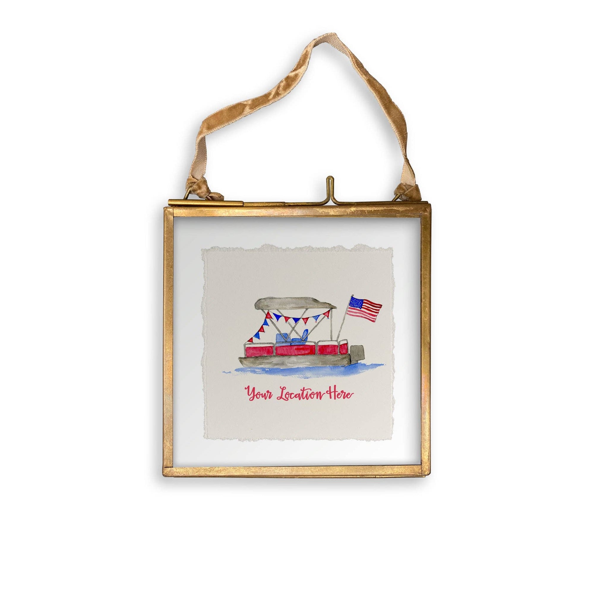 Pontoon Boat with Location: Dishtowel / -