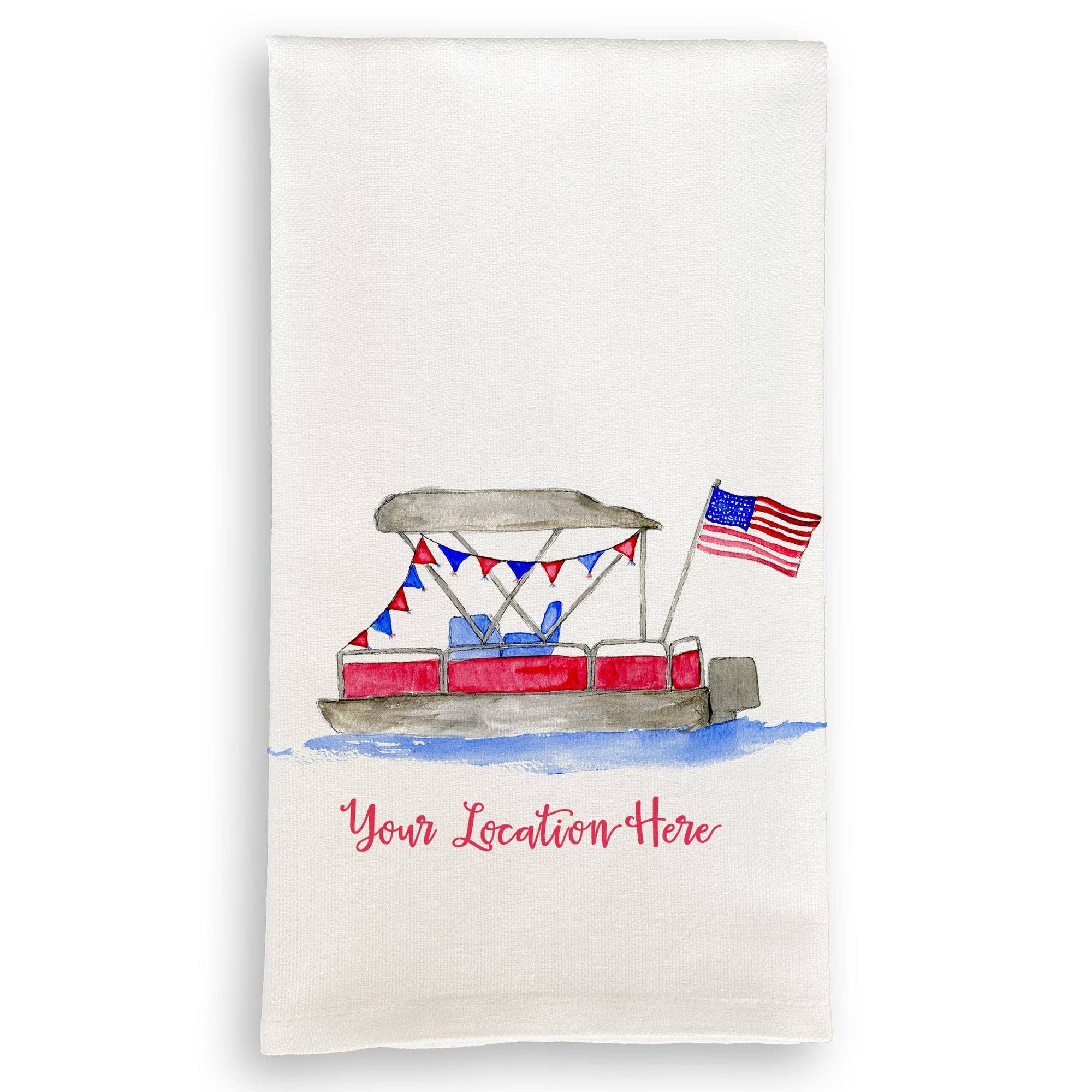 Pontoon Boat with Location: Dishtowel / -