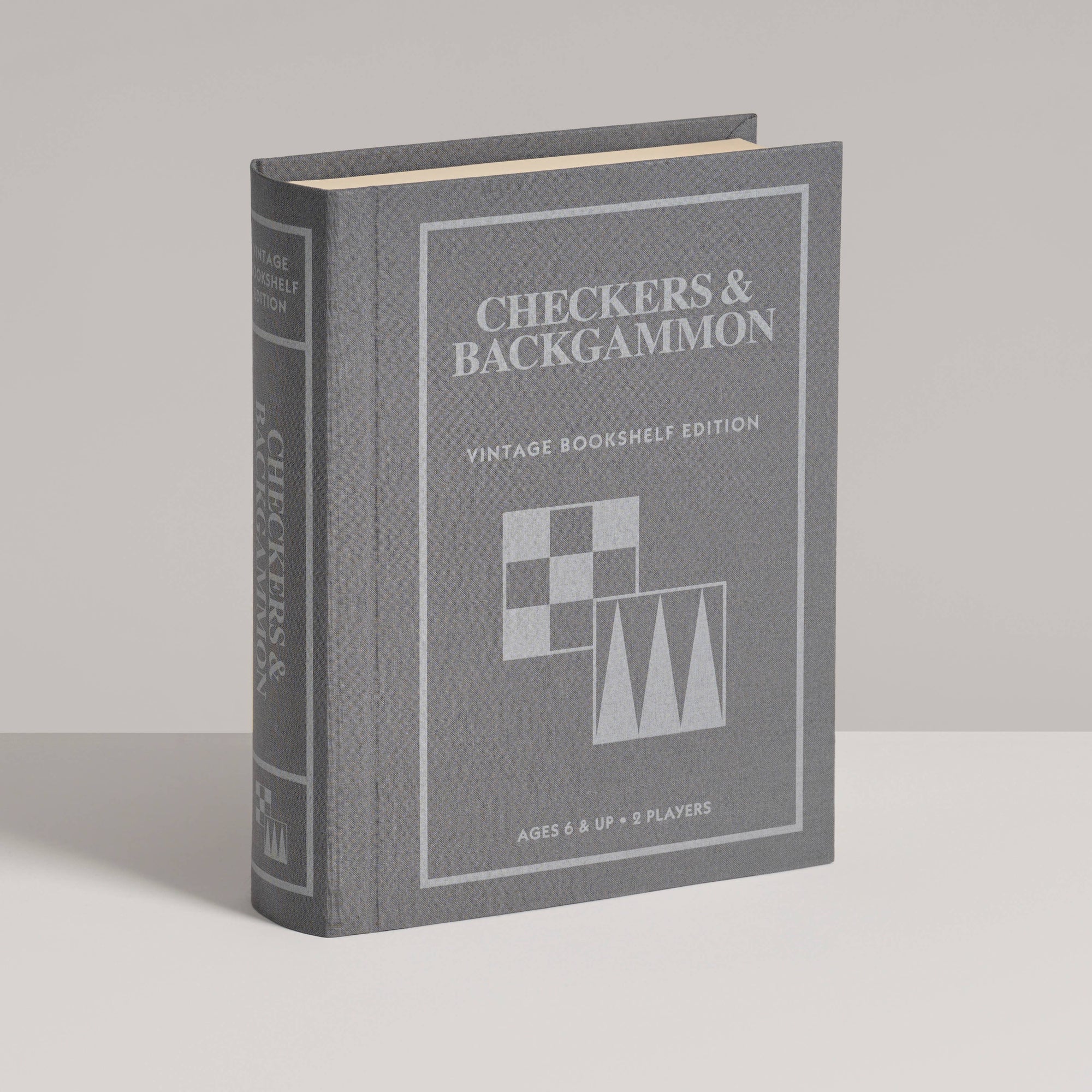 Checkers &amp; Backgammon Vintage Bookshelf Edition