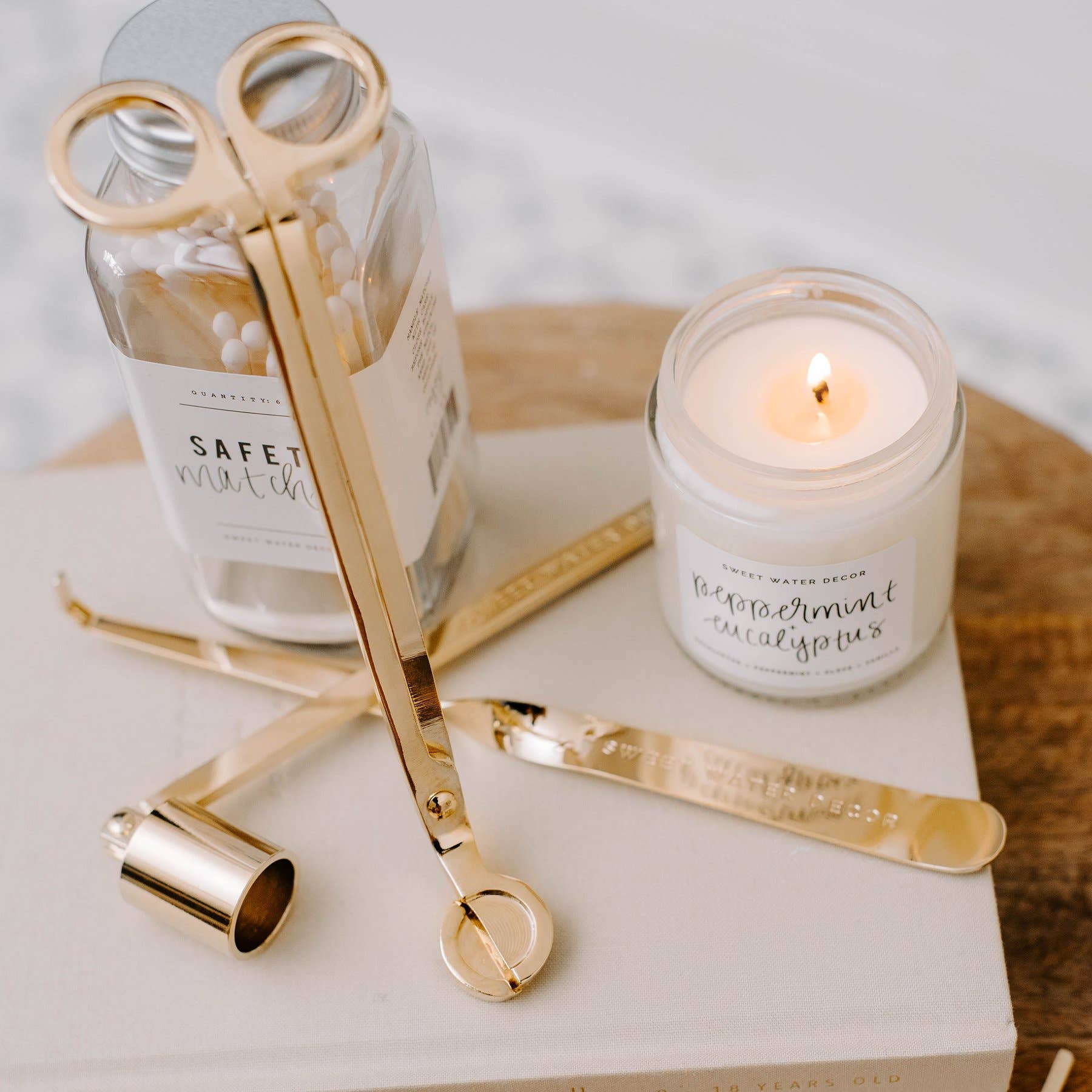 Gold Candle Care Kit - Home Decor &amp; Gifts