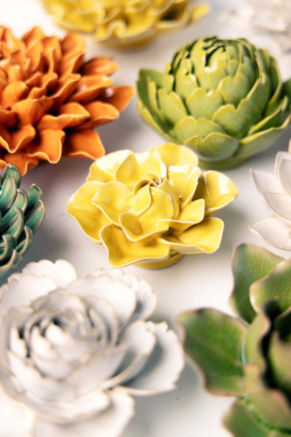 Tabletop Gifts: Ceramic Flowers  Yellow Daffodil