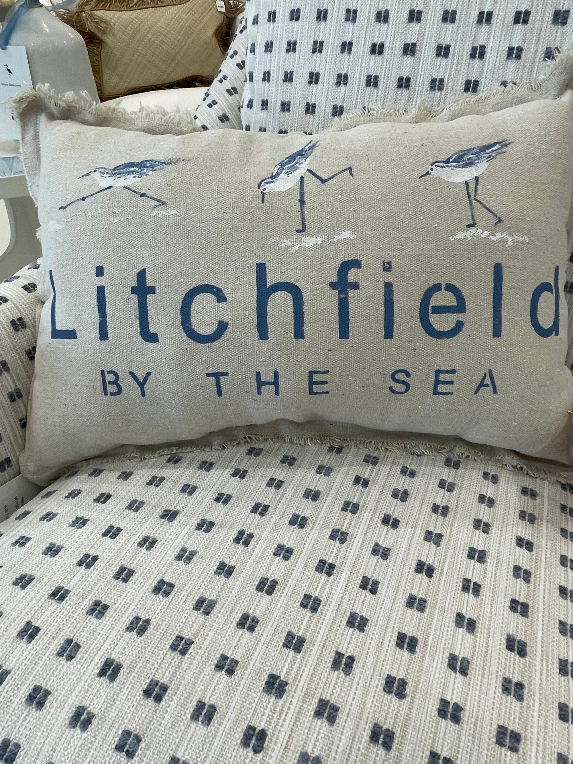Litchfield By The Sea small lumbar pillow