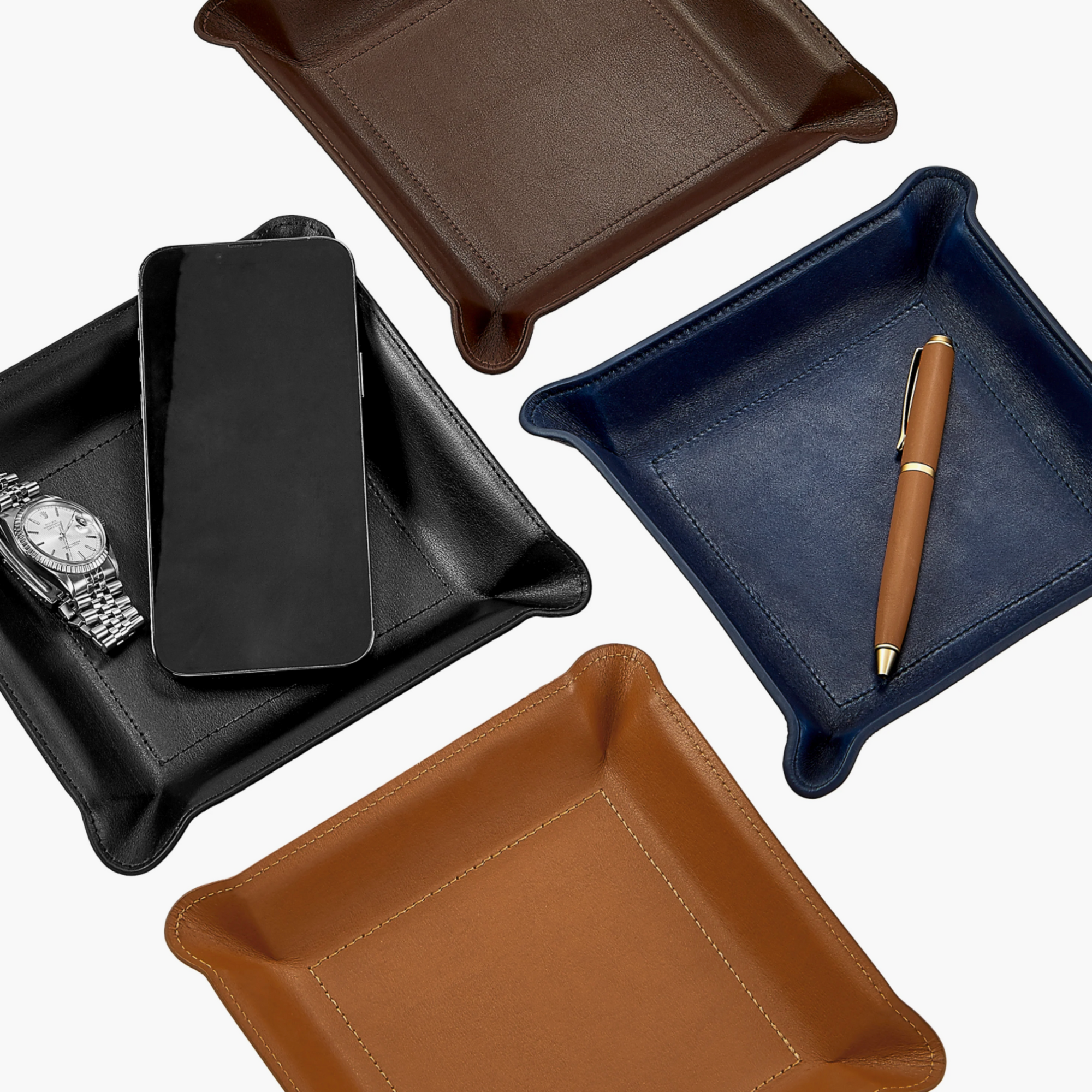 Medium Valet Tray - Brown