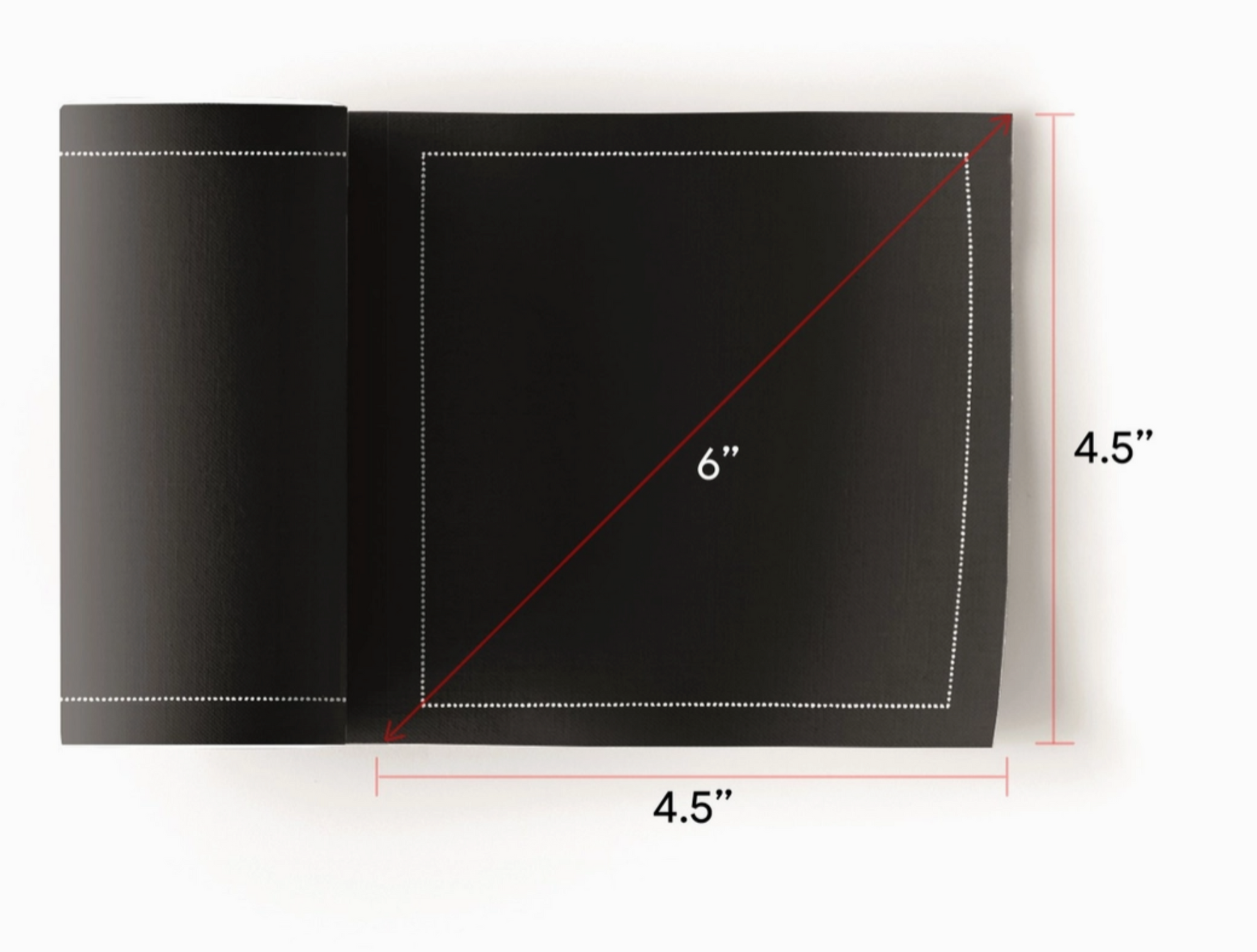 Black Cotton Cocktail Napkins 50 Units