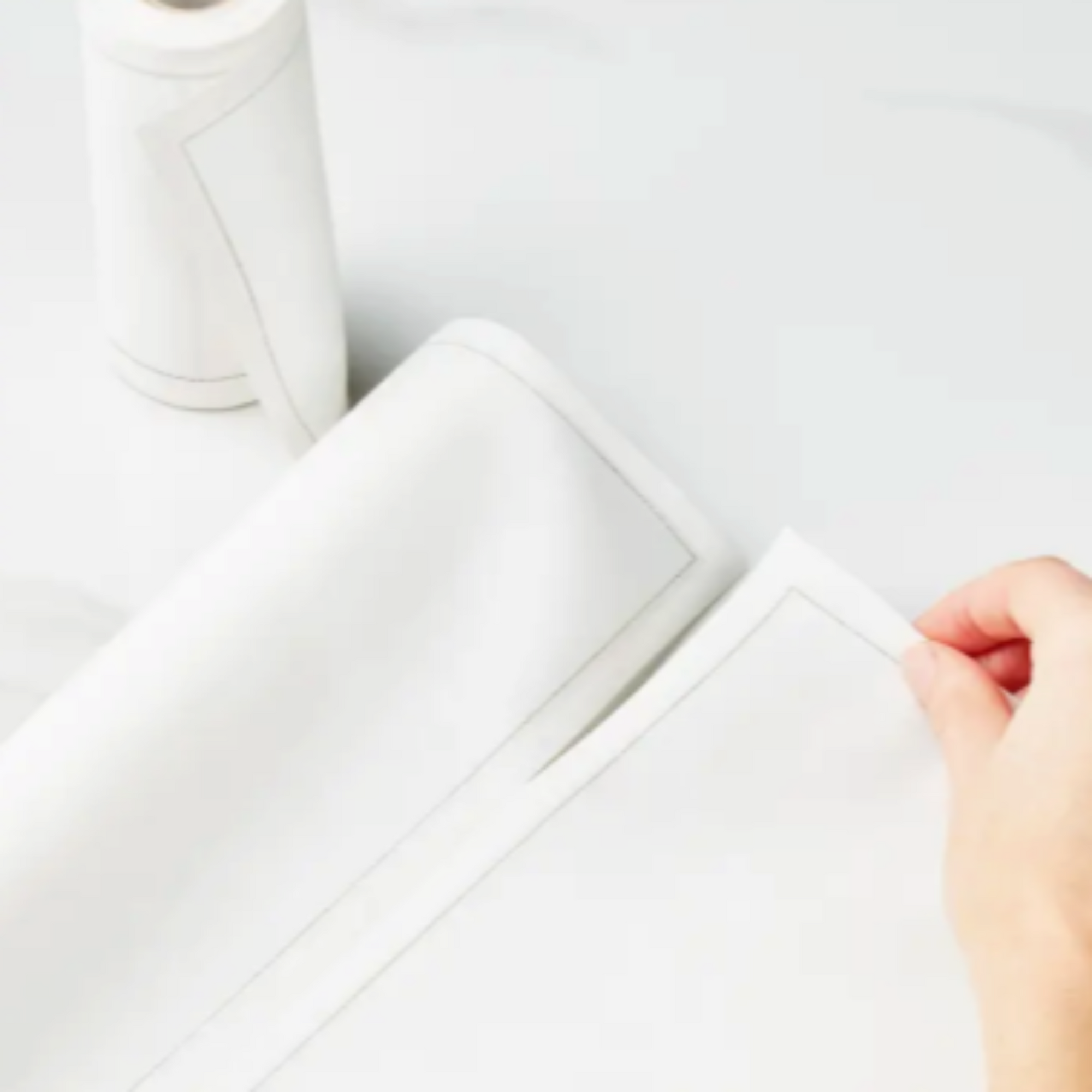 Cream Cotton Cocktail Napkins 50 Units