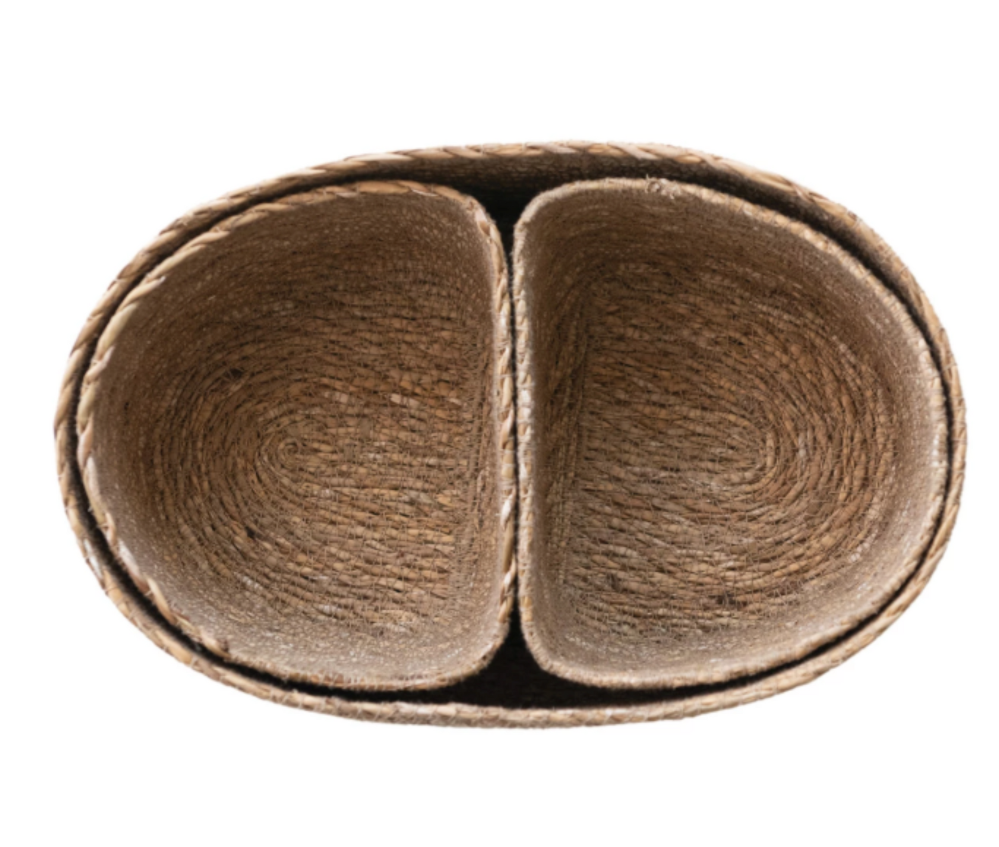 Hand-Woven Seagrass Nesting Baskets, Natural, Set of 3