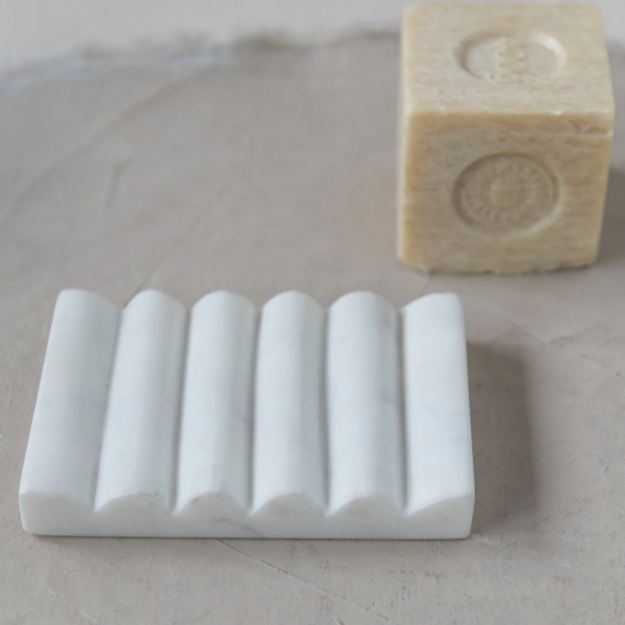 Carved Marble Soap Dish