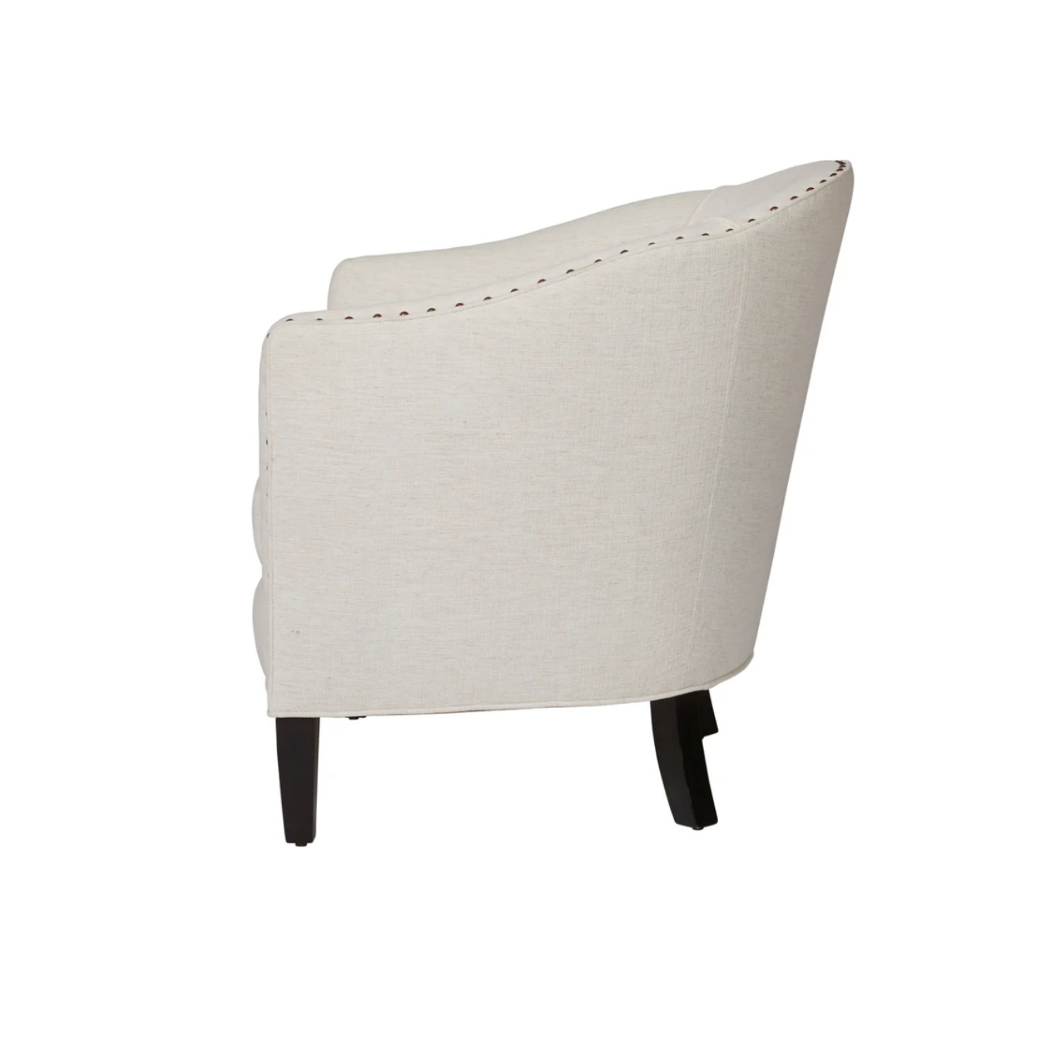 Crescent Chair in Lester Snow Performance Fabric