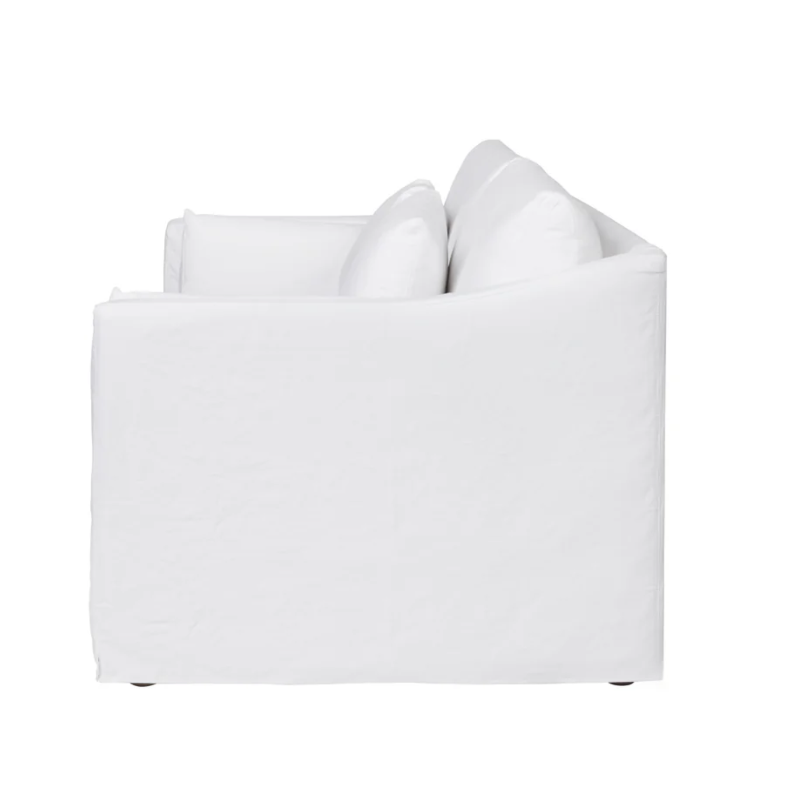 Rebecca Sofa in White Denim Slipcover Fabric
