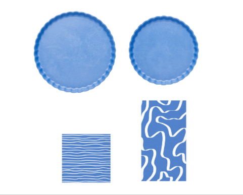 French Blue Eco Pleated Wholesale Kit