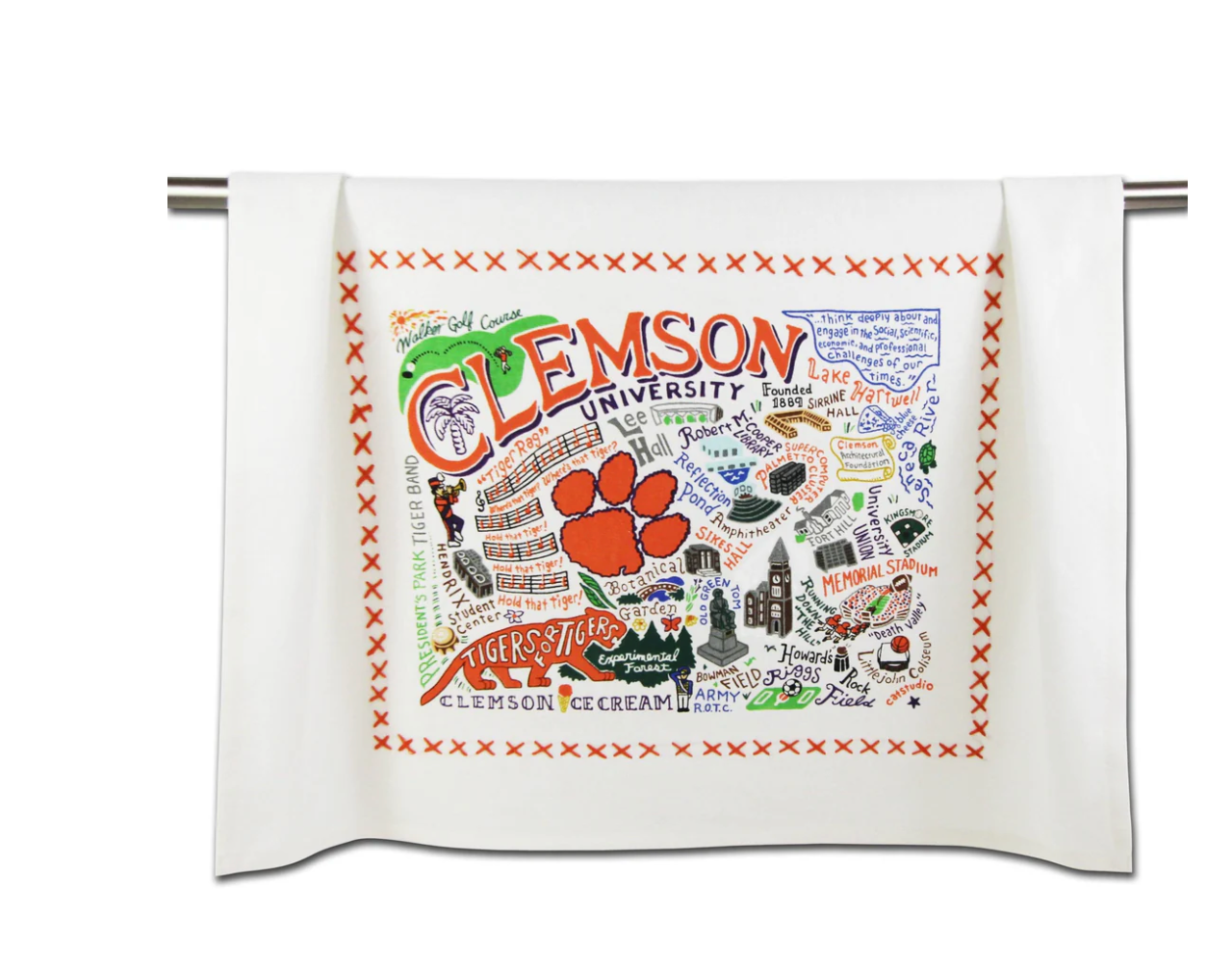 Clemson University Collegiate Dish Towel