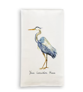 Blue Heron Tea towel
