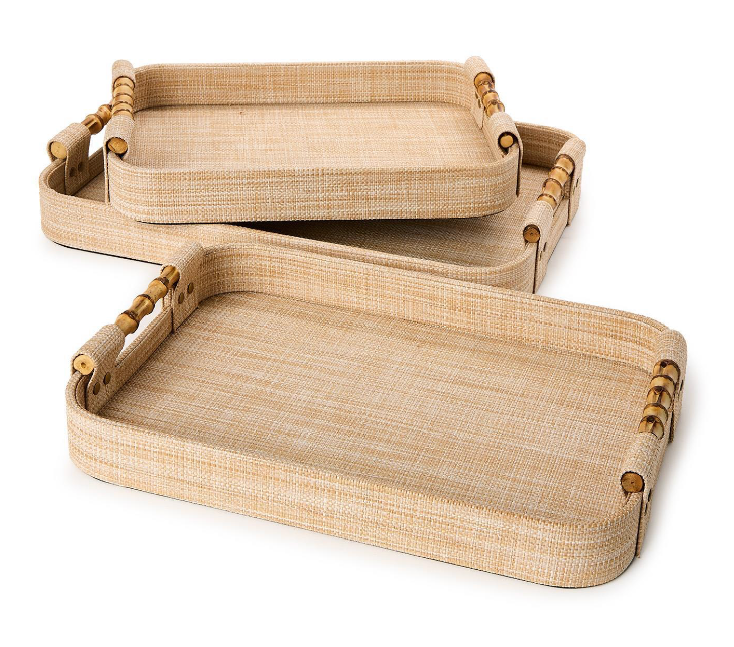 Natural Grass Rectangle Trays
