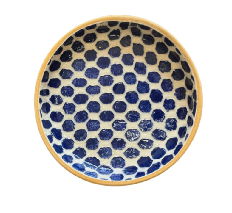 Wine Coaster Dot Cobalt
