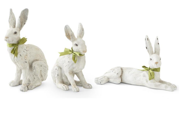 Garden Rabbits w/Green Bow 3 Variants