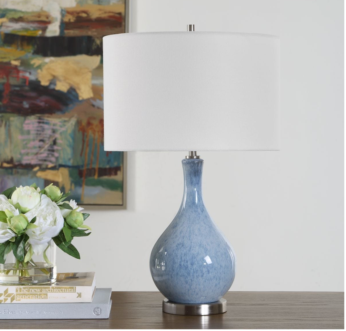 Light Blue Table Lamp
