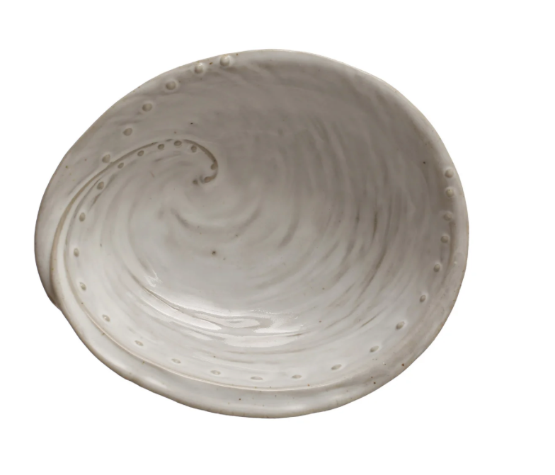 Stoneware Shell Bowl