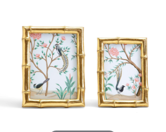 Gold Faux Bamboo Photo Frame