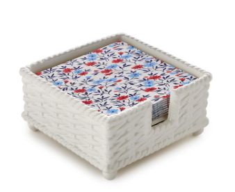 Basketweave Cocktail Napkin Holder