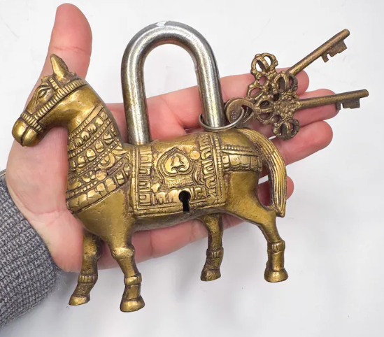 Brass Lock with Key