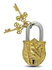 Brass Lock with Key