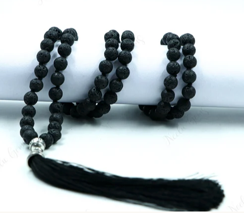 Black Lava Stone Necklace