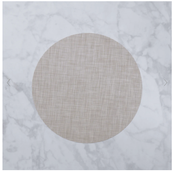 VIDA Round Woven Placemats Set- Natural