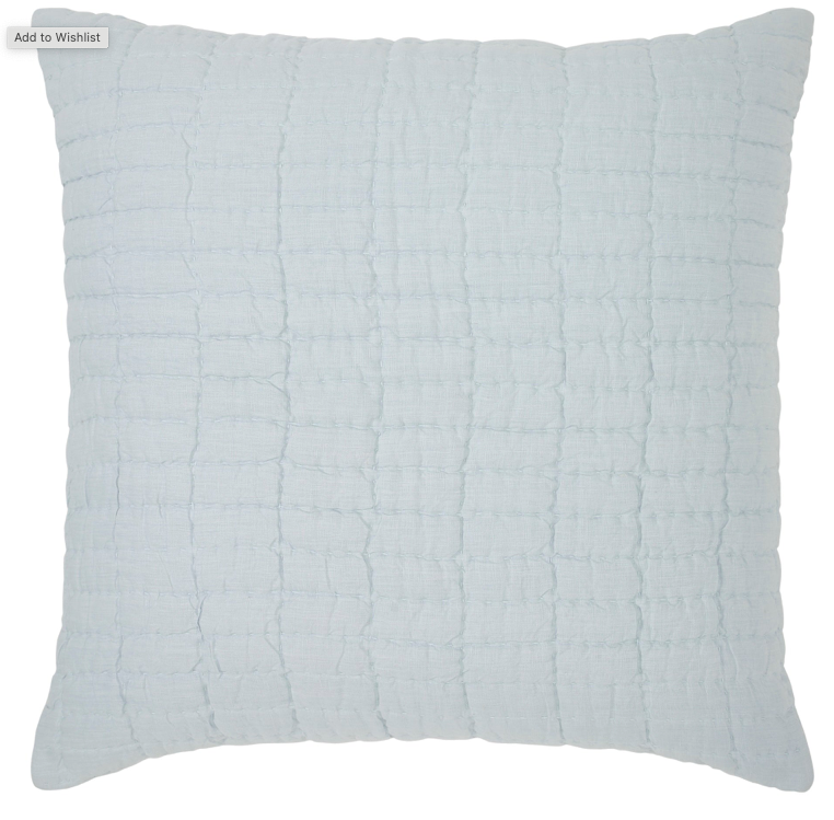 Logan Grid European Linen Quilt Sham