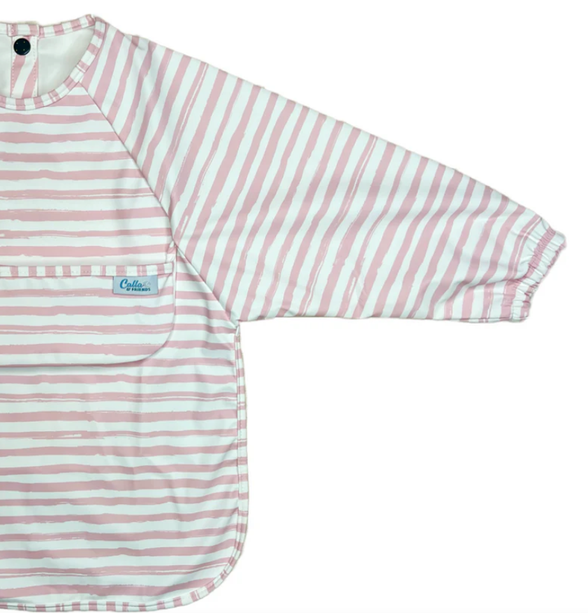 The Grayson Long Sleeve Bib - Brush Stripes