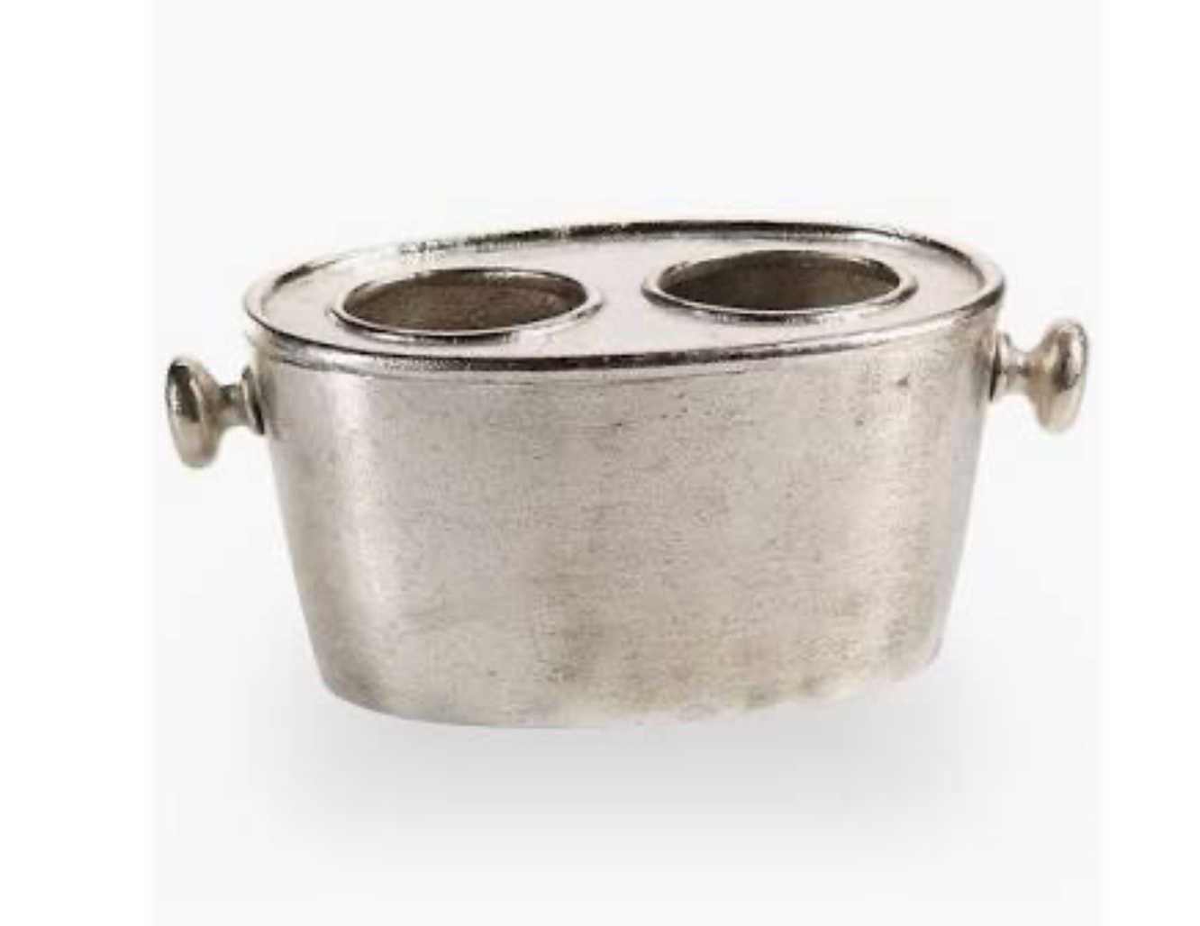 Raw Aluminum 2 Bottle Wine holder