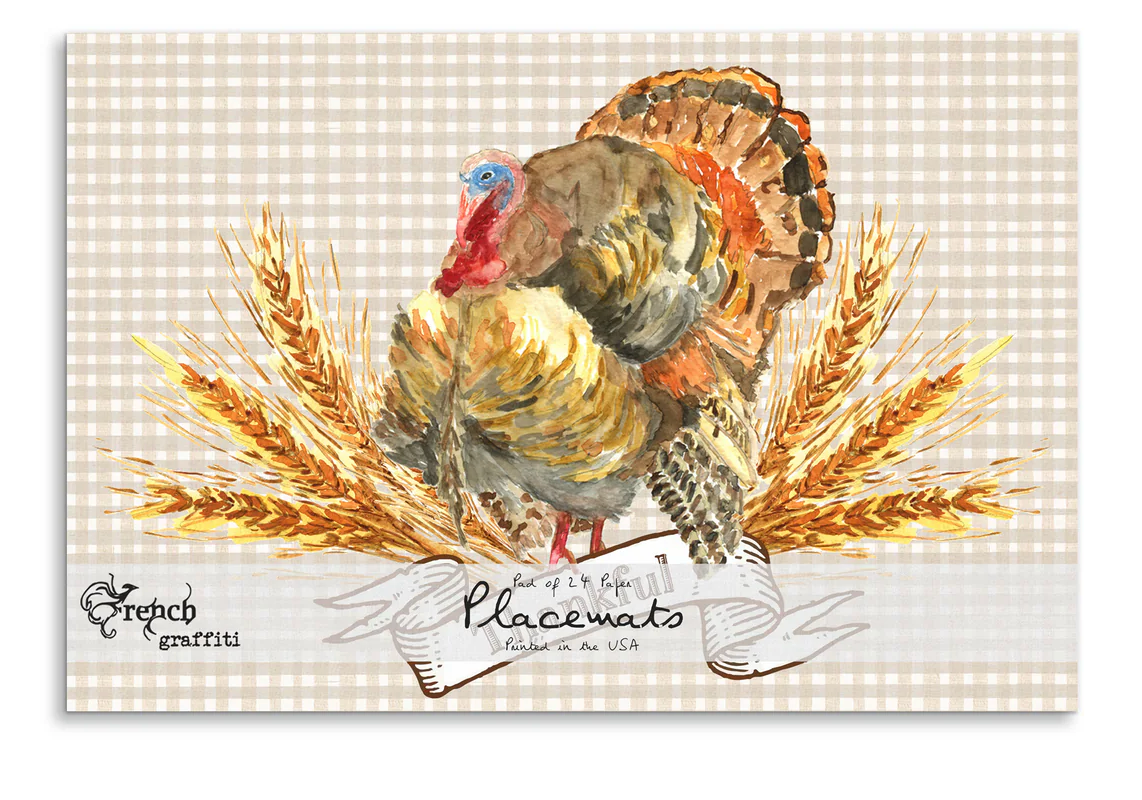 Turkey Paper Placemats
