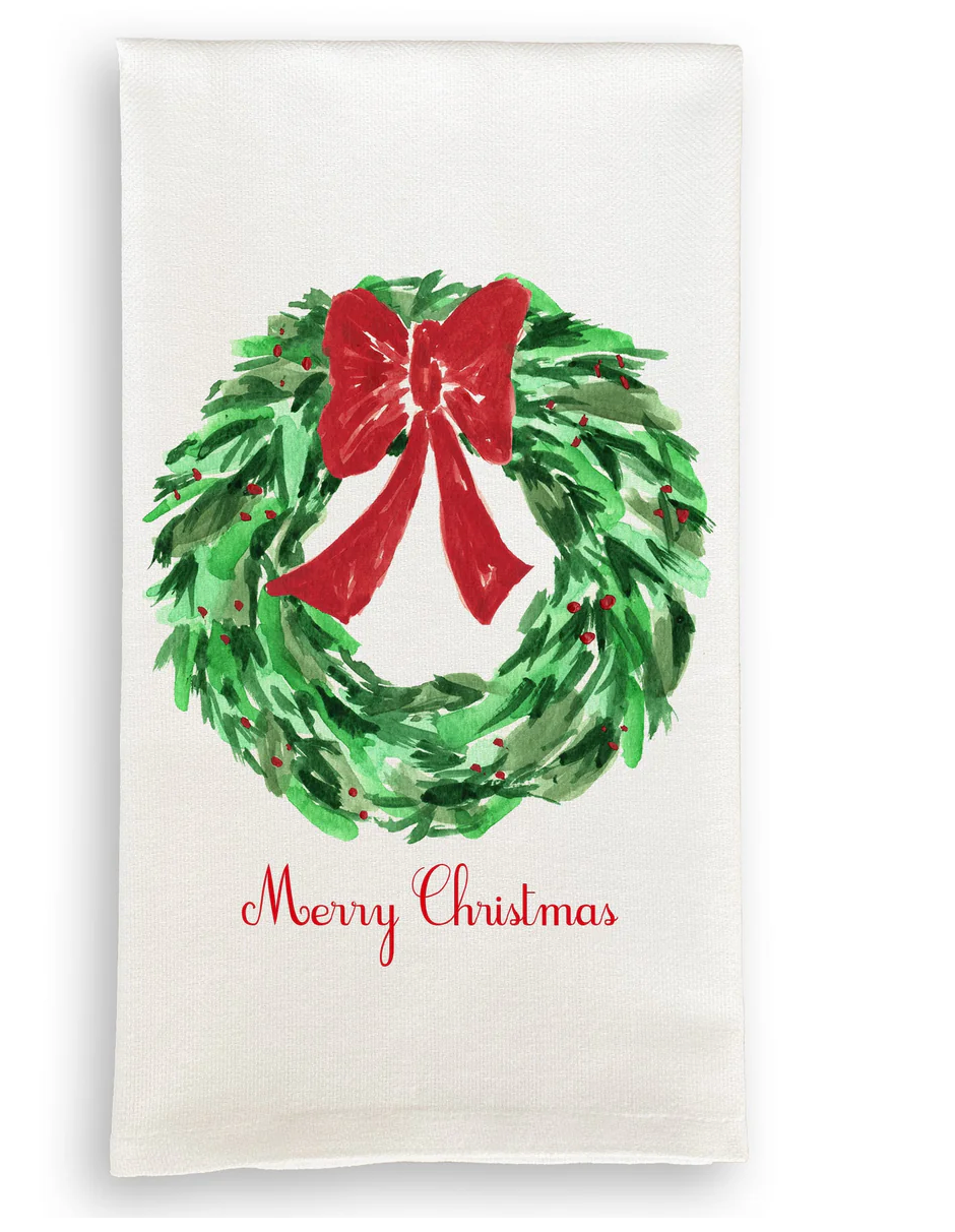Wreath Dishtowel