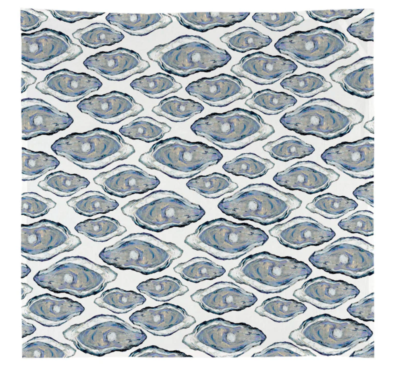 Blue oyster Square Dishtowel