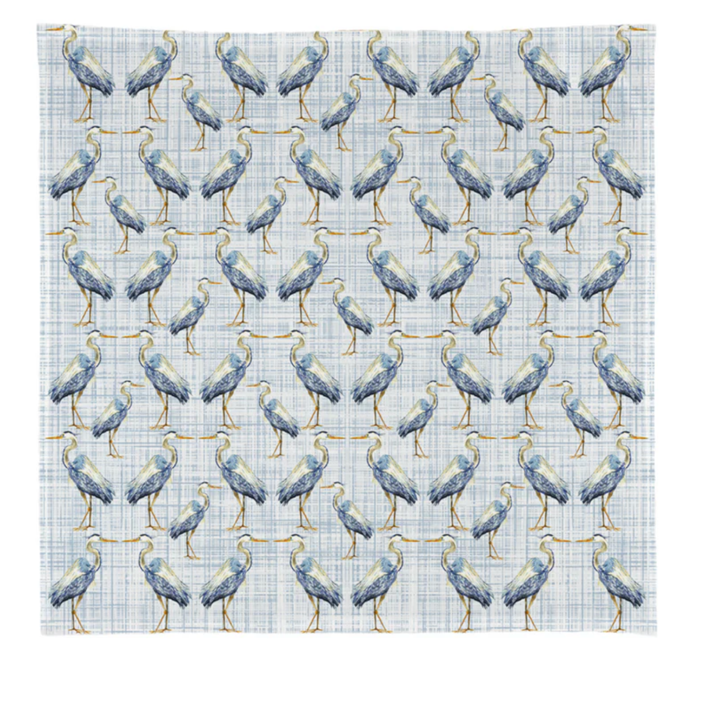 Blue Heron Square Dishtowel