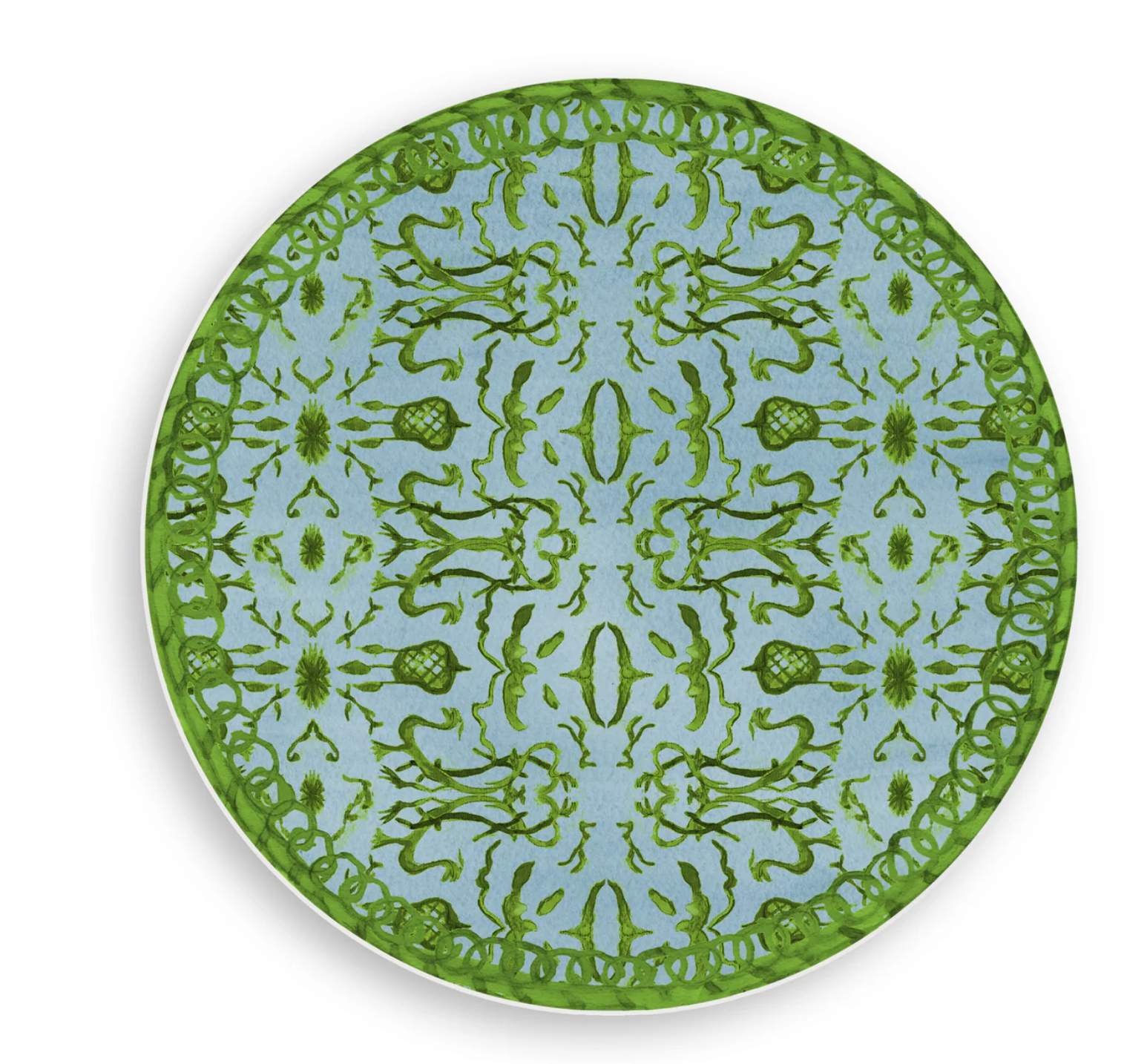 Blue &amp; Green Chinoiserie Vinyl Placemat
