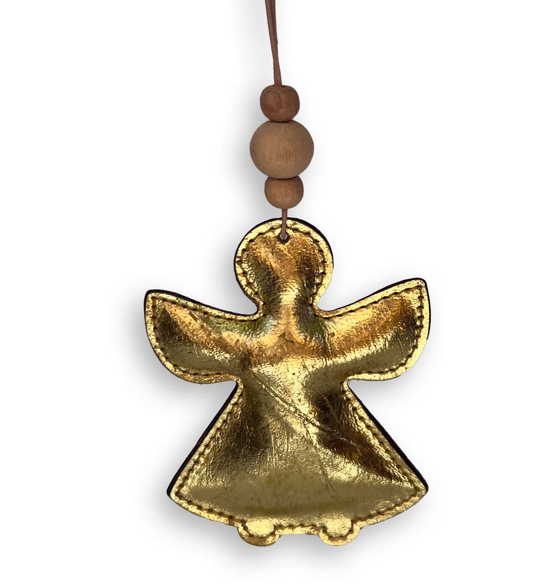 Leather Angel Ornament