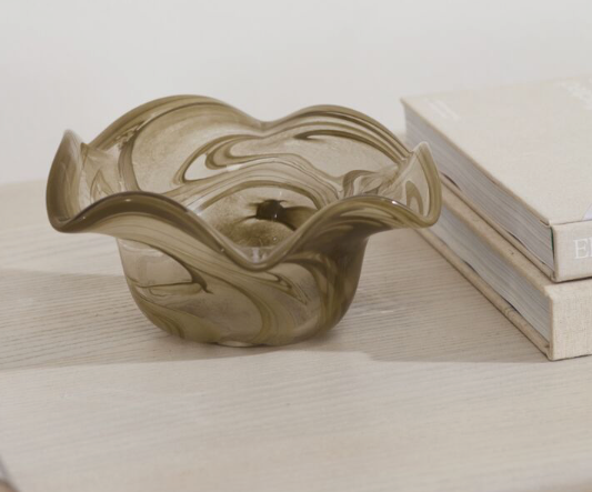 Swirled Glass Bowl