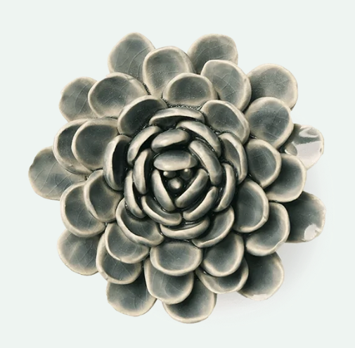 Pewter Blue Zinderella Zinnia