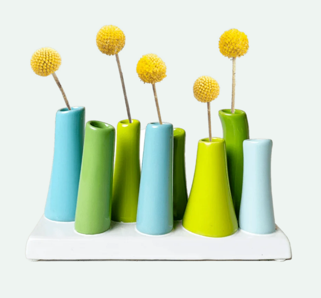 Pooley Modern Bud Vase for Flowers (Scout Blue)*