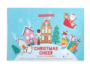 Christmas Cheer 20 PC Coloring and Activity/Paper Placemats Book