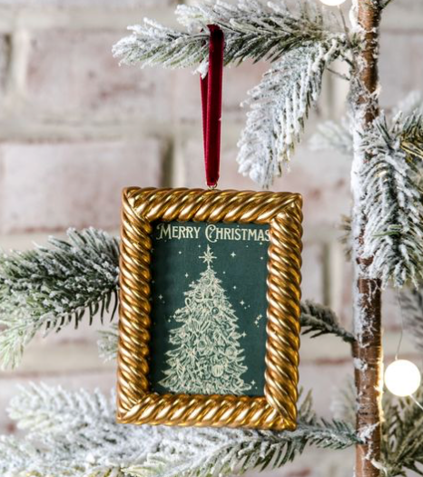 gold frame ornament