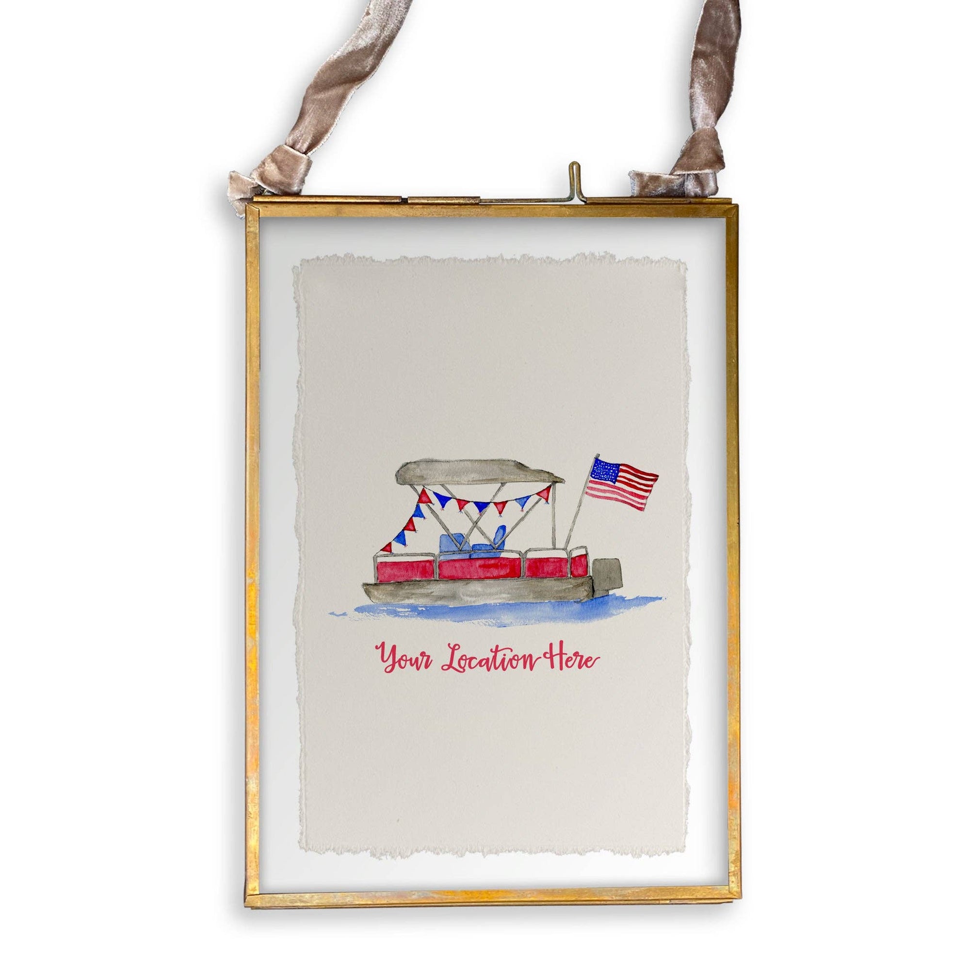 Pontoon Boat with Location: Dishtowel / -