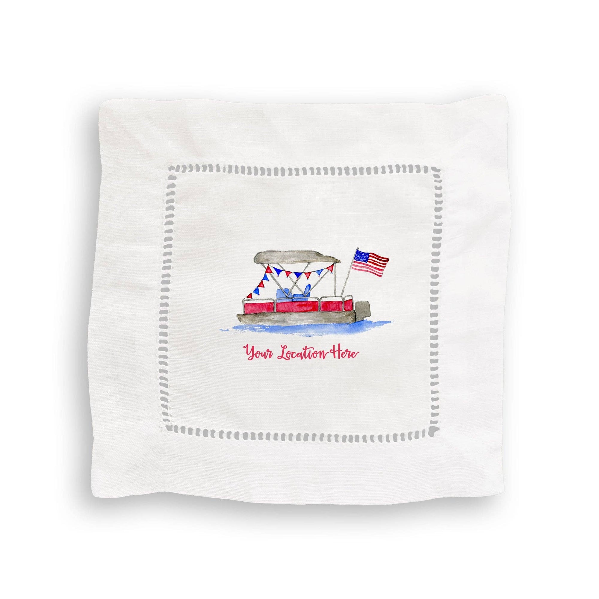 Pontoon Boat with Location: Dishtowel / -