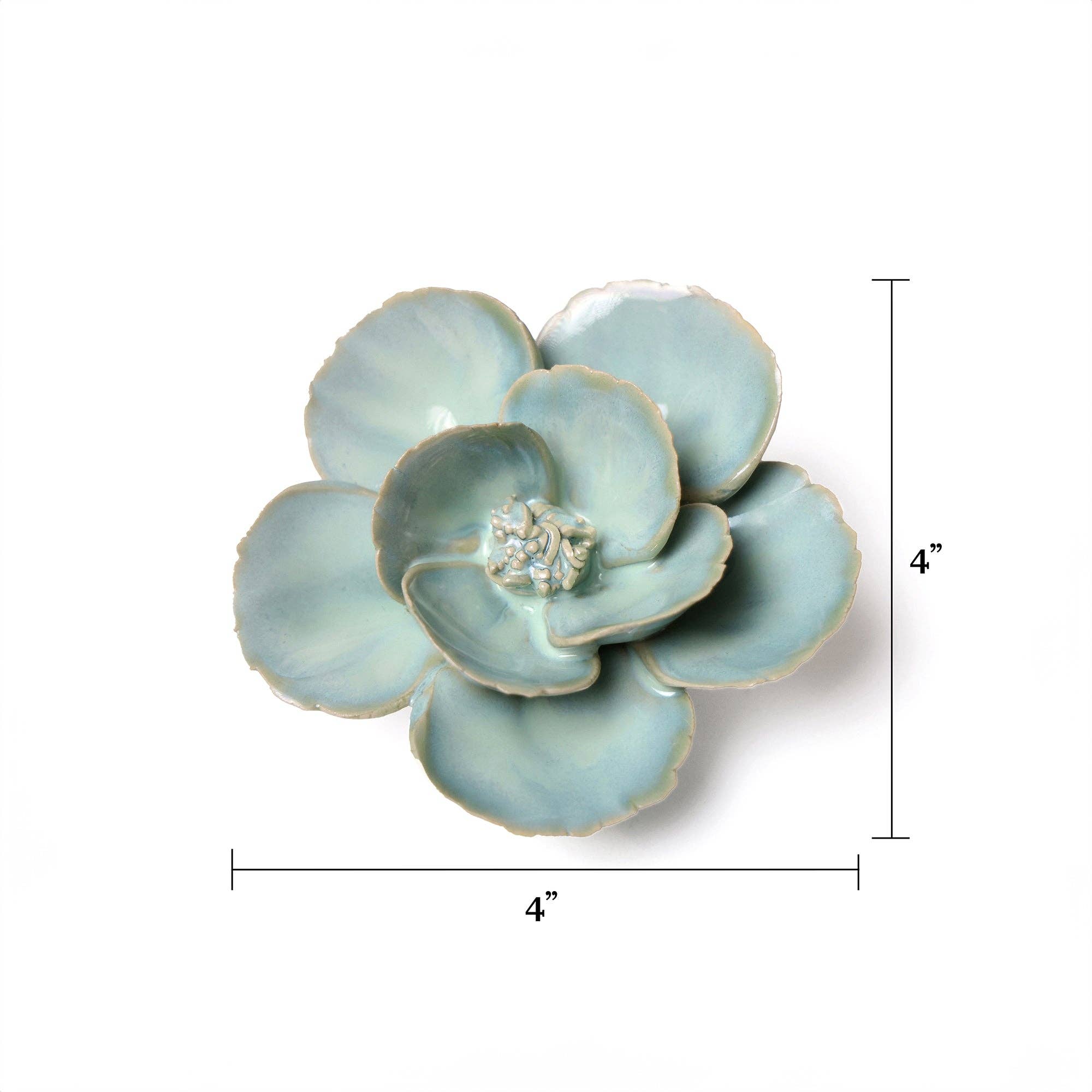 Milk Teal Poppy Home Decor Tabletop Boxed Gift Unique