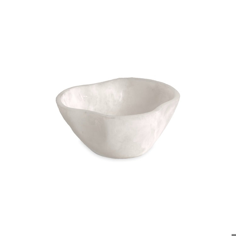 RESIN Sorbet Mini Wavy Round Bowl ( Coconut)